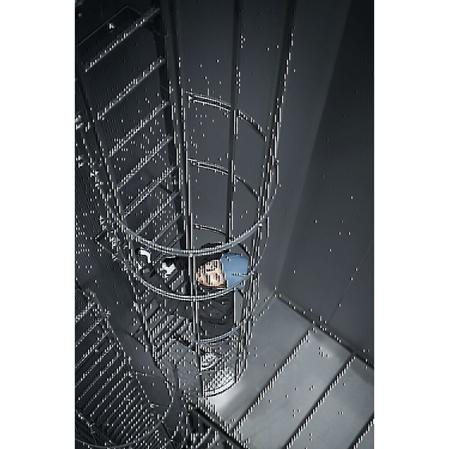 Günzburger Steigtechnik Mehrzügige Steigleiter mit Rückenschutz (Bau) Aluminium eloxiert 17,16m