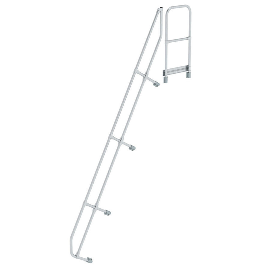 Günzburger Steigtechnik Zweiter Handlauf für Treppe mit Plattform 60° 13 Stufen