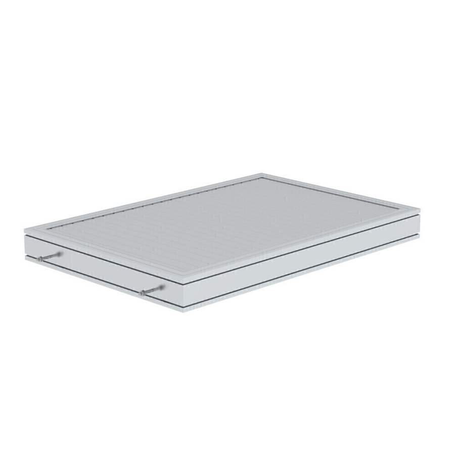 Günzburger Steigtechnik Plattform Aluminium geriffelt Plattformlänge 1260 mm