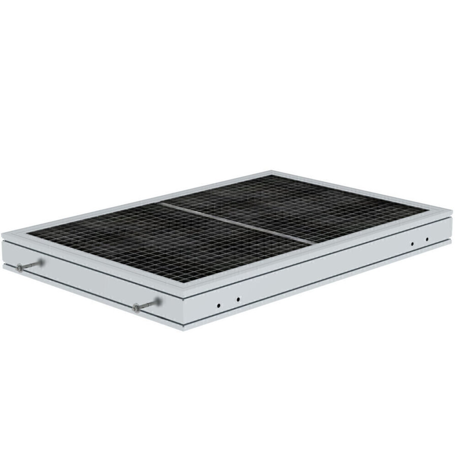 Günzburger Steigtechnik Plattform Stahl Gitterrost Plattformlänge 1260 mm