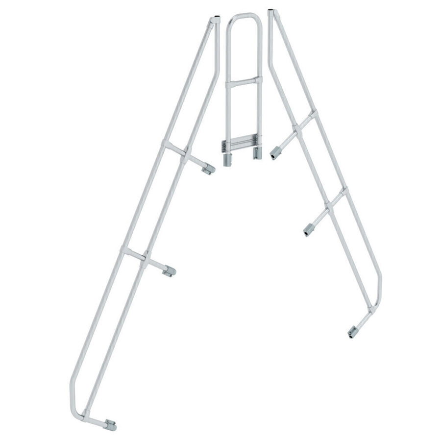 Günzburger Steigtechnik Zweiter Handlauf für Überstieg 60° 10 Stufen