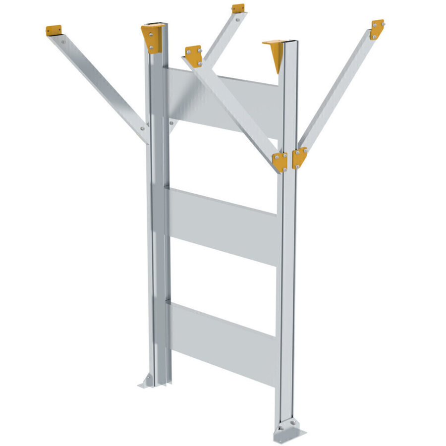 Günzburger Steigtechnik Stützteil für Baukastensystem Laufsteganlage Plattformhöhe 1250-2499 mm