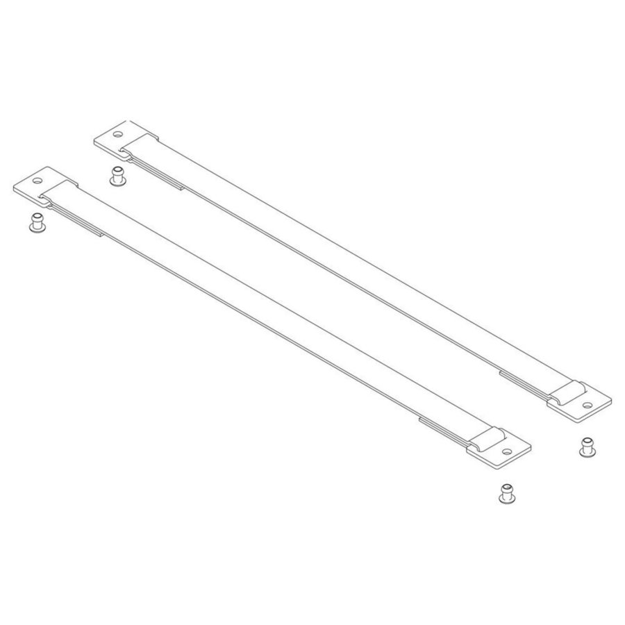Günzburger Steigtechnik Spreizsicherung Gurtband 467 mm mit Befestigungsplatten 1 Satz = 2 Stück, inkl.