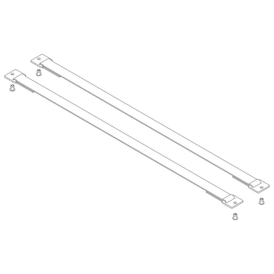 Günzburger Steigtechnik Spreizsicherung Gurtband 674 mm mit Befestigungsplatten 1 Satz = 2 Stück, inkl.