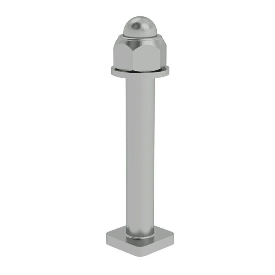 Günzburger Steigtechnik Systemgeländer T-Nut-Schraube M8 x 55 kpl. 1 Satz = 10 Stück