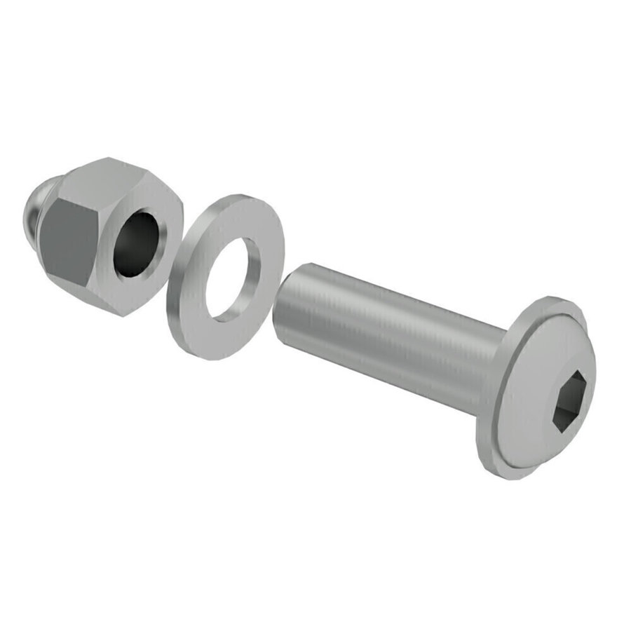 Günzburger Steigtechnik Systemgeländer Verbindungsschraube M8 x 25 kpl. 1 Satz = 10 Stück