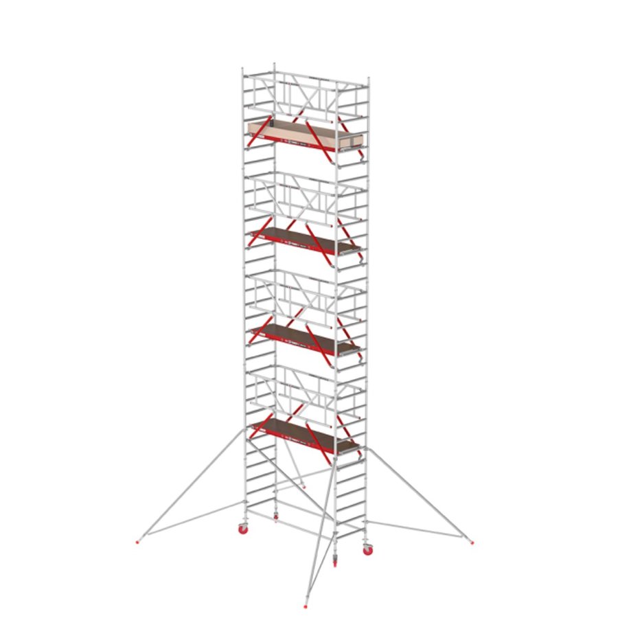 Altrex RS TOWER 41 Plus mit Safe-Quick®2 Geländer - Aluminium Fahrgerüst schmal 0.90m x 2.45m  Arbeitshöhe 10,20 m
