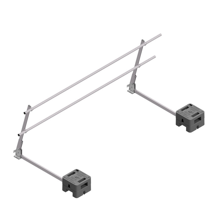 Hymer HYGHTS Geländersystem, Flex neigbar, EN 13374 A mit langem Ausleger, 3 Laufmeter