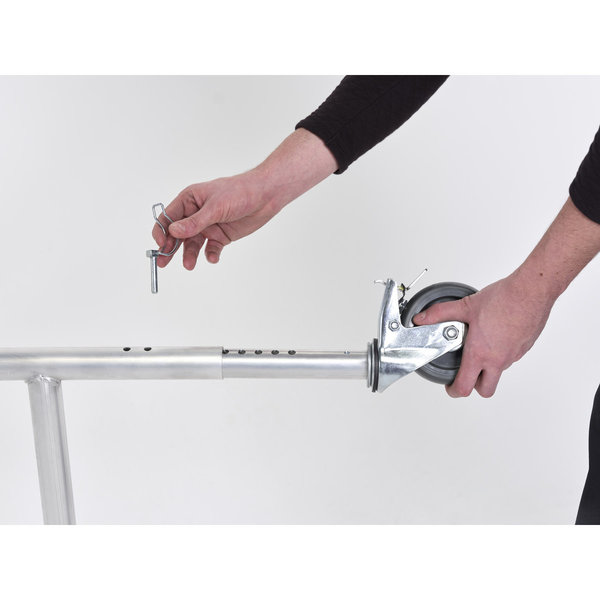 Altrex Satz Räder(2 Stk.) ø125 mm, Höhenverstellbar absteckbar RS TOWER 34