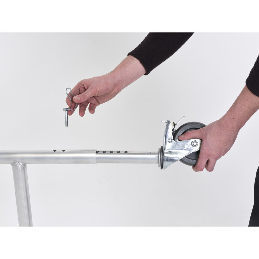 Altrex Satz Räder(2 Stk.) ø125 mm, Höhenverstellbar absteckbar RS TOWER 34