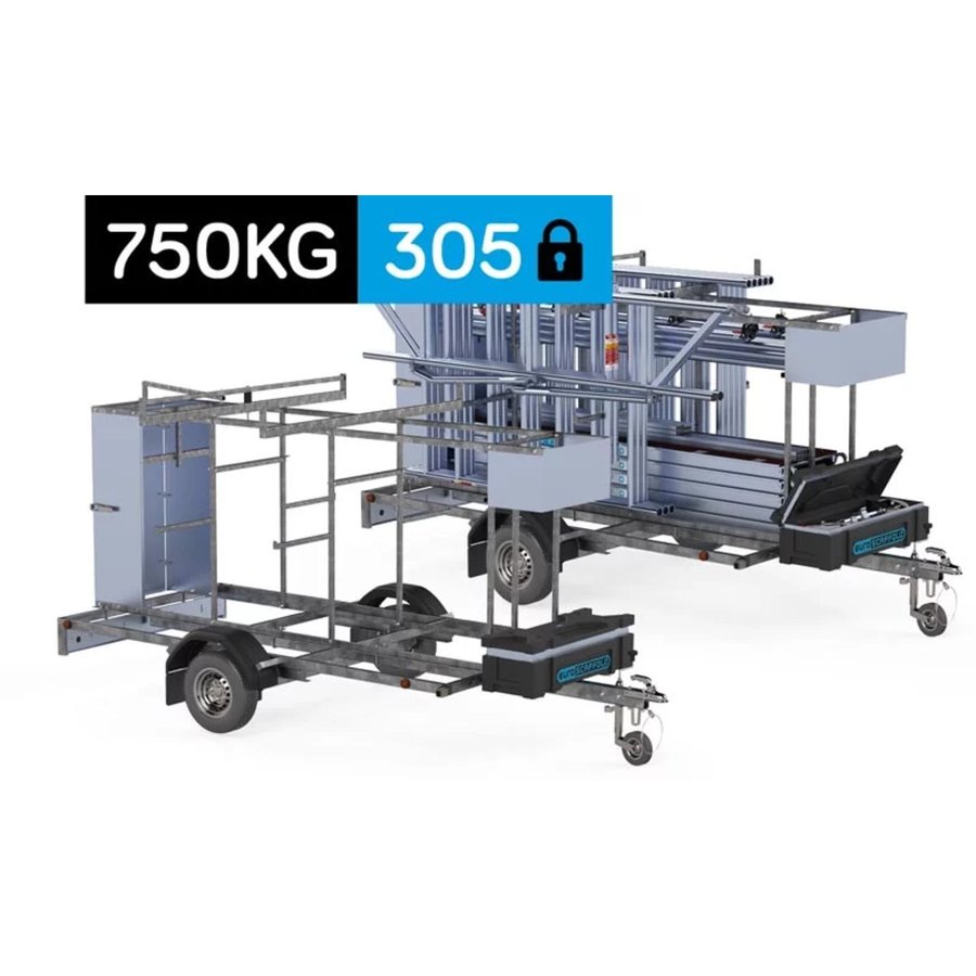 ASC Group Gerüstanhänger 305 Modell abschließbar 750kg