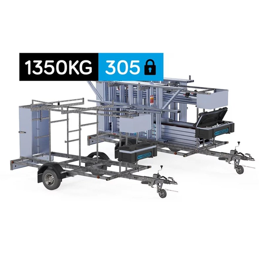 ASC Group Gerüstanhänger 305 Modell abschließbar 1350kg