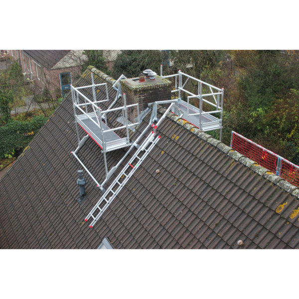 Altrex Kamingerüst - Dachgerüst, 0.75 x 2.45 m  Doppelt, mit Holzplattformen