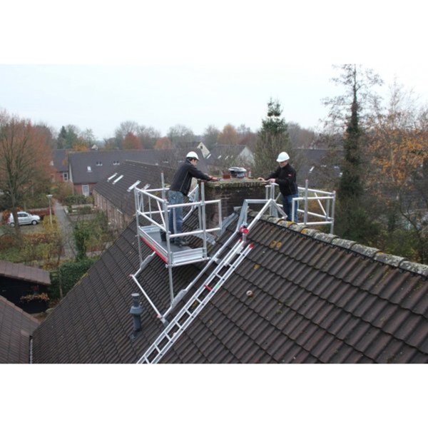 Altrex Kamingerüst - Dachgerüst, 0.75 x 2.45 m  Doppelt, mit Holzplattformen