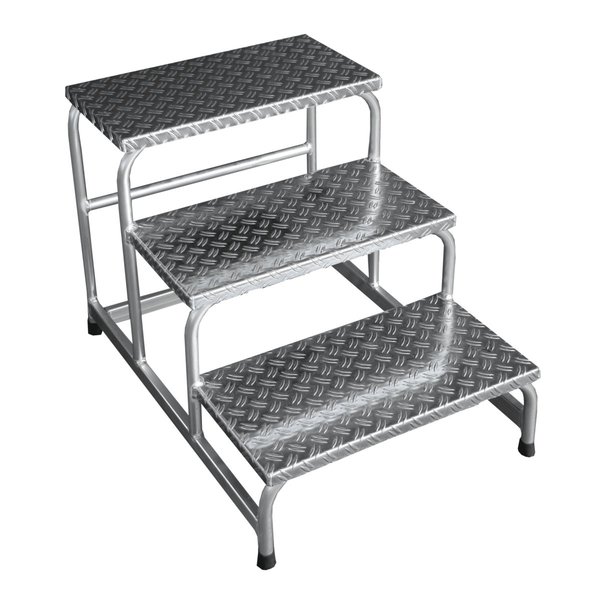 ASC Group Montagetreppe mit Riffelblech 3 Stufen