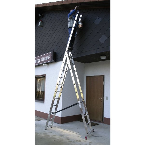 Krause CORDA Alu-VielzweckLeiter Artikel-Nr. 030429 3x11 Sprossen