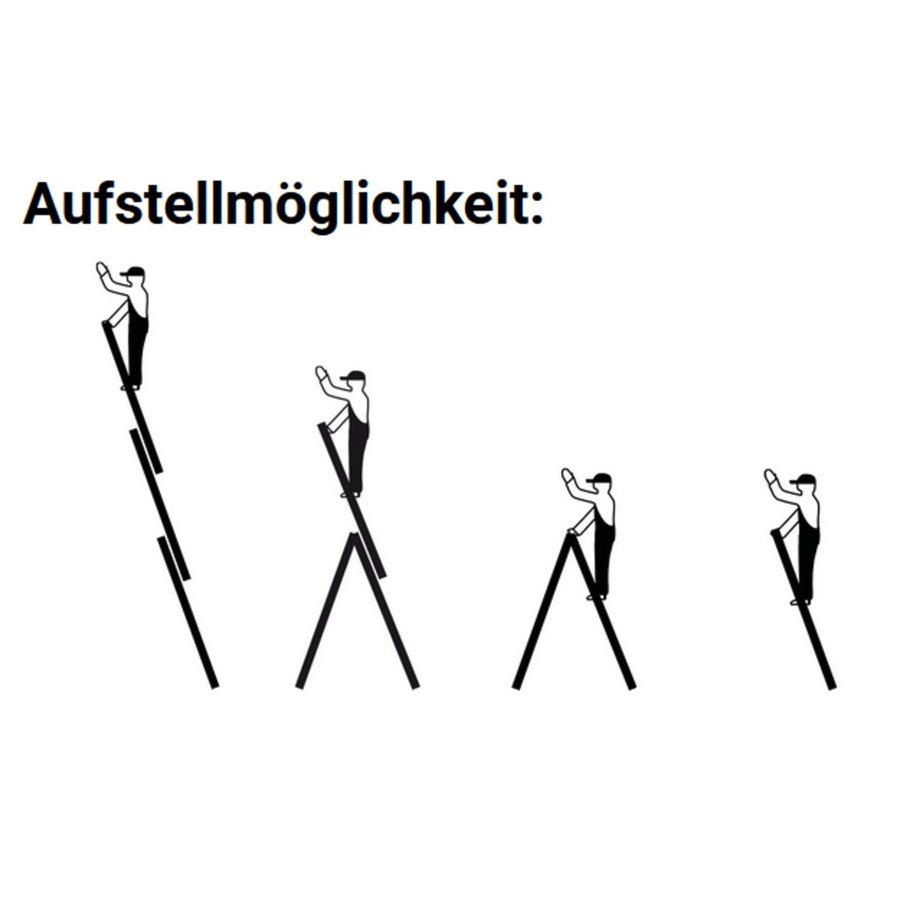 Krause CORDA Alu-VielzweckLeiter Artikel-Nr. 030429 3x11 Sprossen