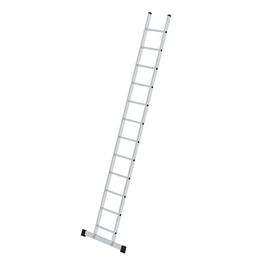 Günzburger Steigtechnik Sprossen-Anlegeleiter mit Standard-Traverse 12 Sprossen