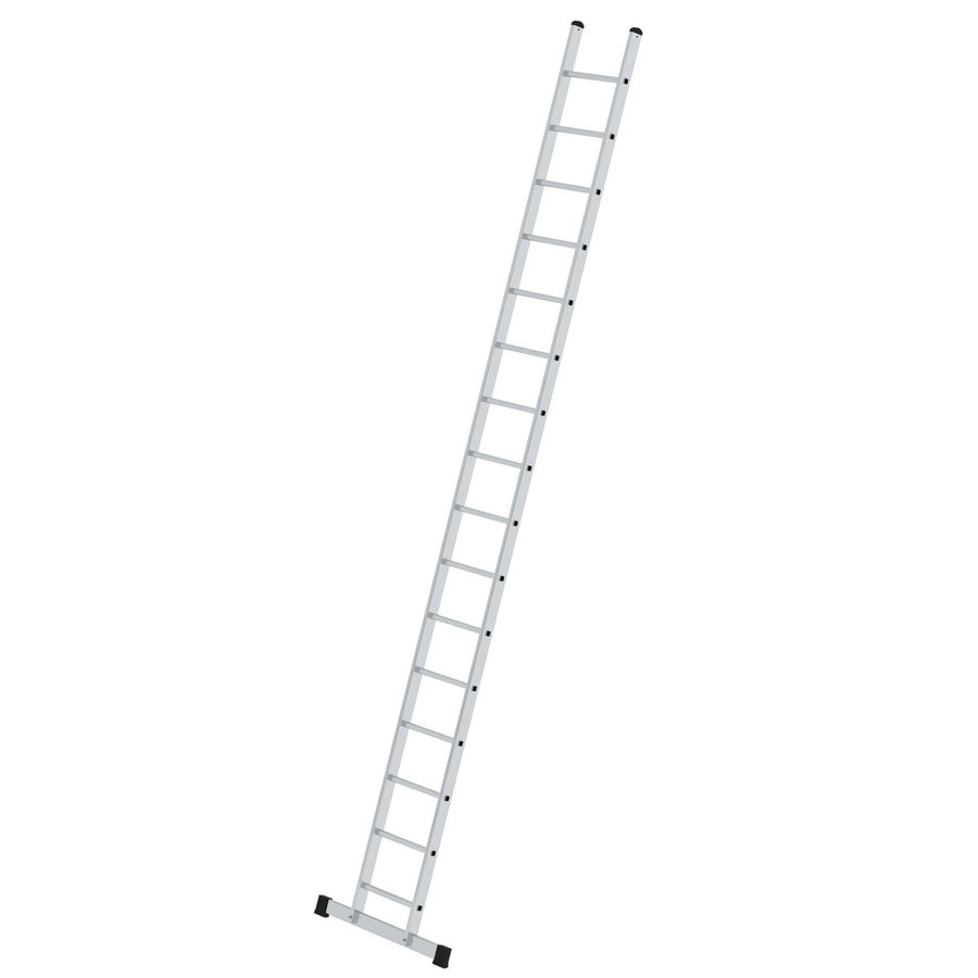 Günzburger Steigtechnik Sprossen-Anlegeleiter mit Standard-Traverse 16 Sprossen