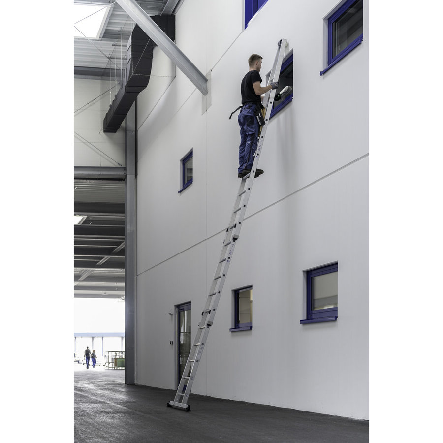 Günzburger Steigtechnik Sprossen-Glasreinigerleiter Satz mit nivello®-Traverse 4-teilig
