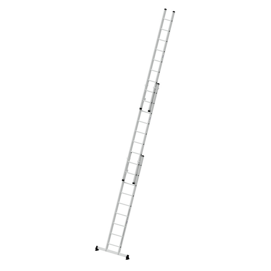 Günzburger Steigtechnik Mehrzweckleiter 3-teilig mit nivello®-Traverse 3x9 Sprossen