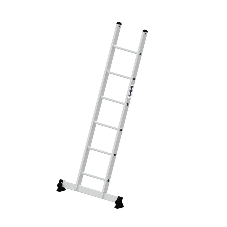 Günzburger Steigtechnik Sprossen-Anlegeleiter mit nivello®-Traverse 6 Sprossen