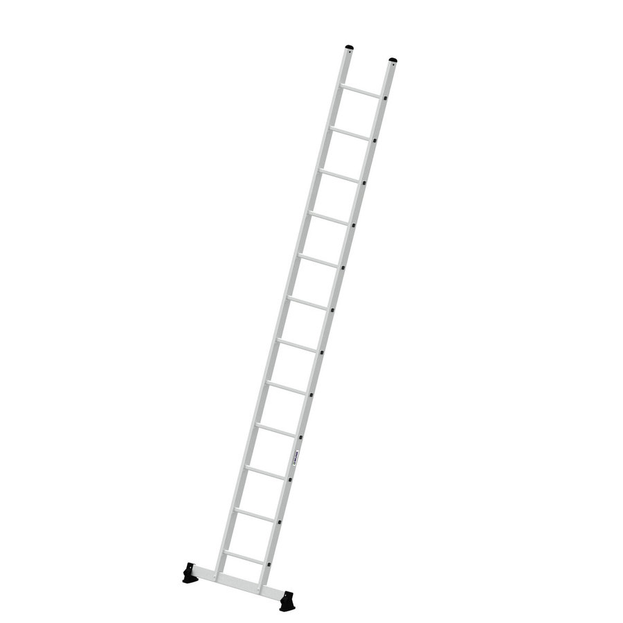 Günzburger Steigtechnik Sprossen-Anlegeleiter mit nivello®-Traverse 12 Sprossen