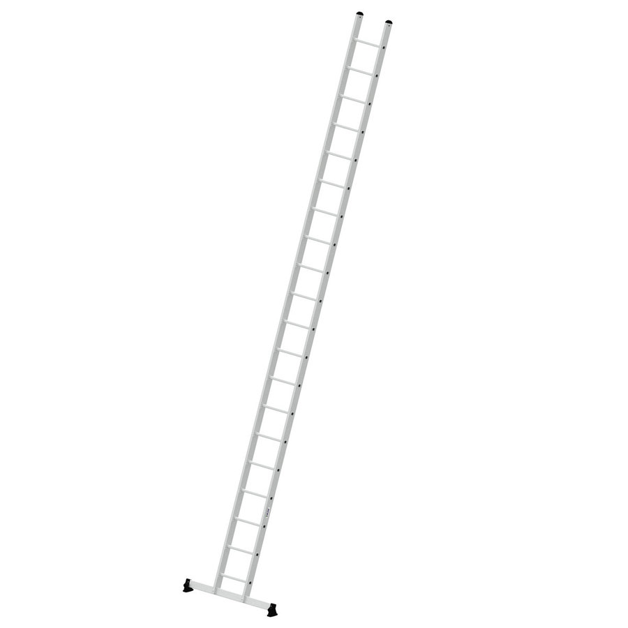 Günzburger Steigtechnik Sprossen-Anlegeleiter mit nivello®-Traverse 20 Sprossen