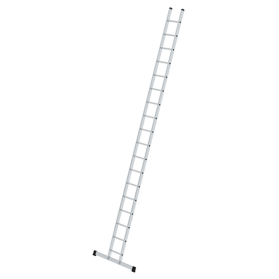 Günzburger Steigtechnik Sprossen-Anlegeleiter 350 mm breit mit Standard-Traverse 18 Sprossen