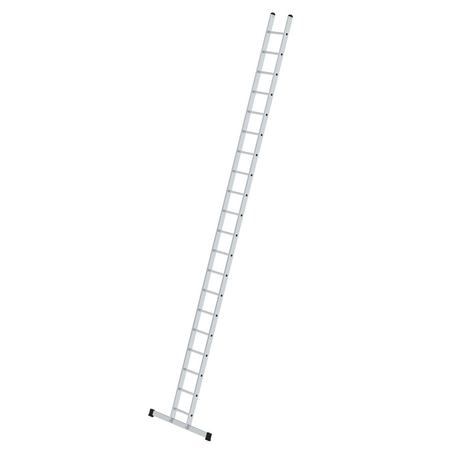 Günzburger Steigtechnik Sprossen-Anlegeleiter 350 mm breit mit Standard-Traverse 20 Sprossen