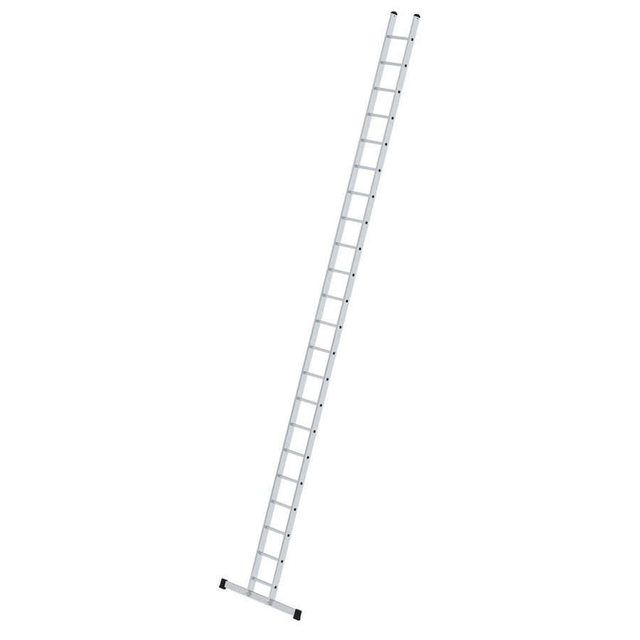 Günzburger Steigtechnik Sprossen-Anlegeleiter 350 mm breit mit Standard-Traverse 22 Sprossen