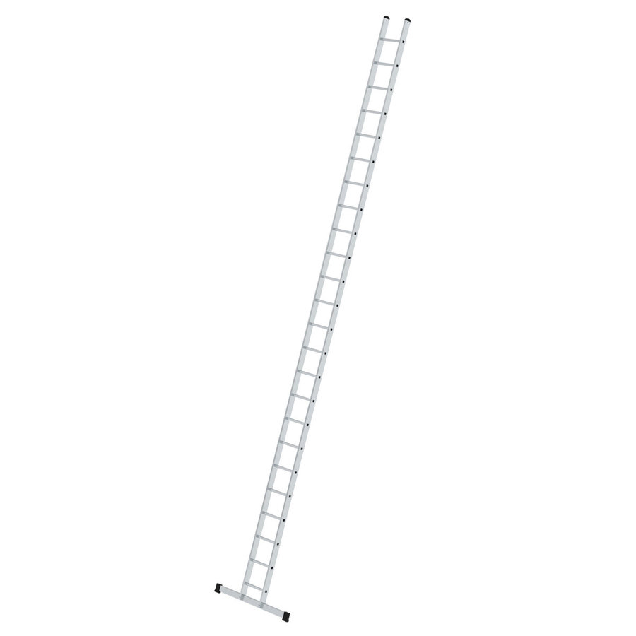 Günzburger Steigtechnik Sprossen-Anlegeleiter 350 mm breit mit Standard-Traverse 24 Sprossen