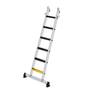 Günzburger Steigtechnik Stufen-Glasreinigerleiter Unterteil nivello-Traverse & clip-step R13