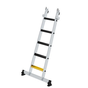 Günzburger Steigtechnik Stufen-Glasreinigerleiter Unterteil nivello-Traverse & clip-step R13