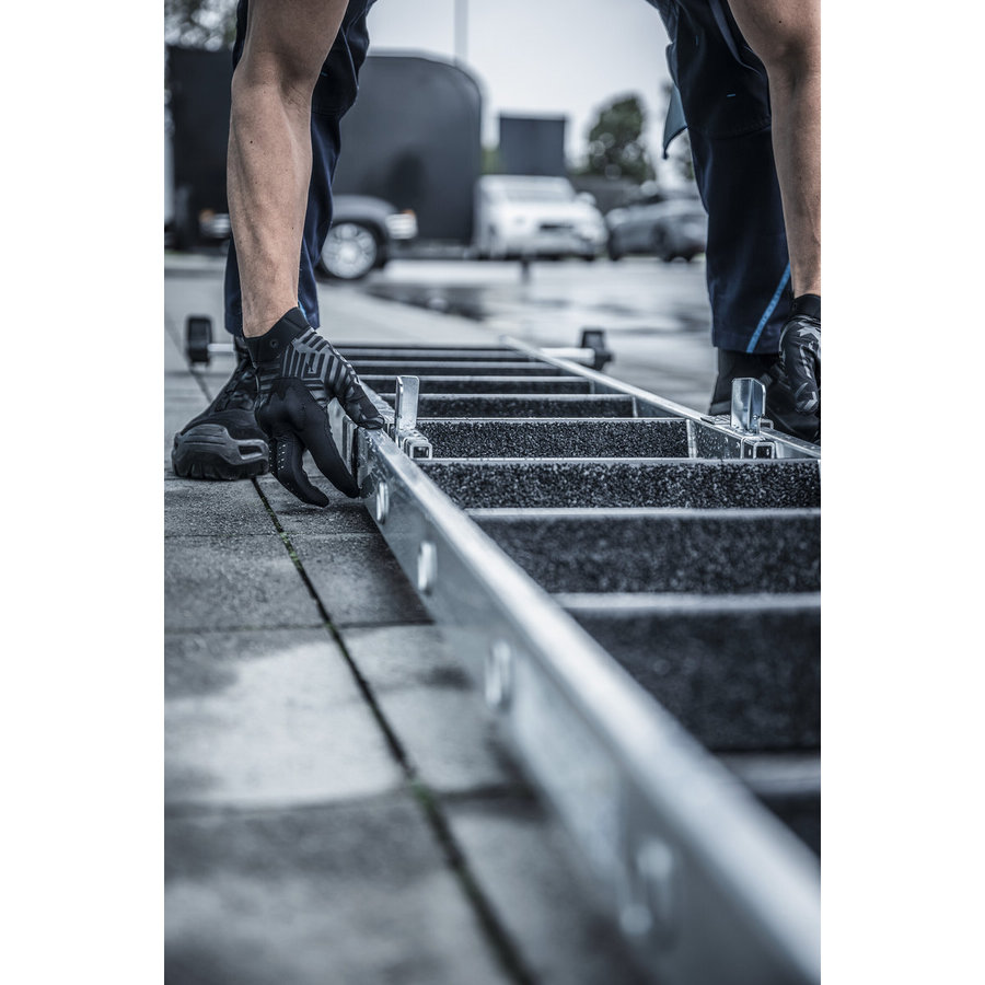Günzburger Steigtechnik Stufen-Glasreinigerleiter Unterteil nivello-Traverse & clip-step R13 5 Stufen