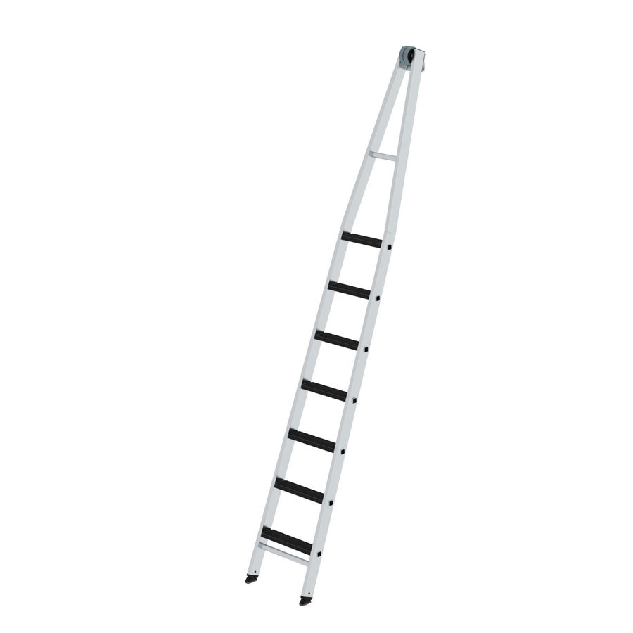 Günzburger Steigtechnik Stufen-Glasreinigerleiter Oberteil mit clip-step R13 7 Stufen