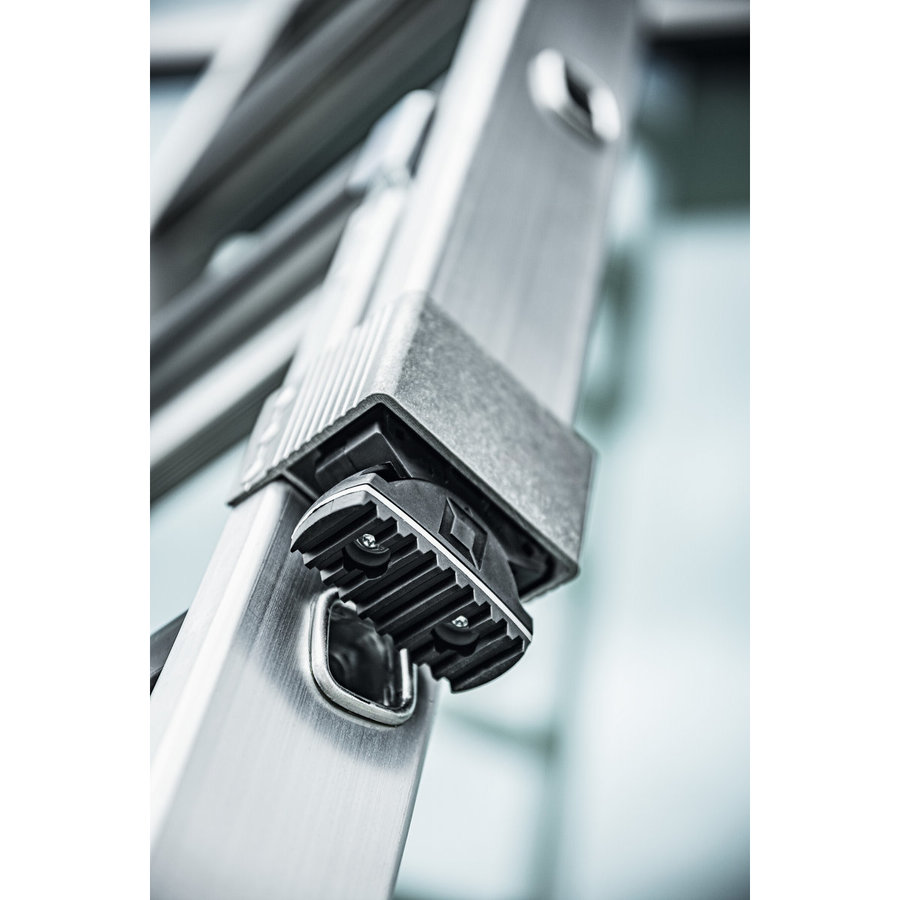 Günzburger Steigtechnik Stufen-Glasreinigerleiter Oberteil mit clip-step R13 7 Stufen