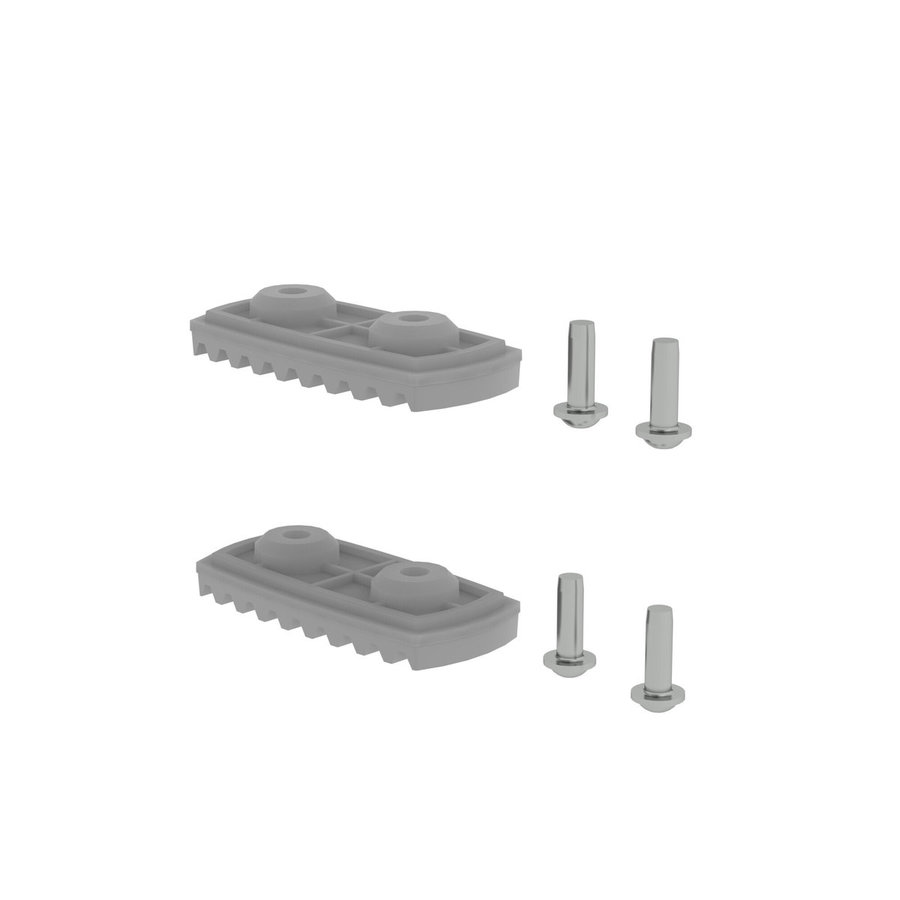 Günzburger Steigtechnik nivello®-Fußplatte für glatte Untergründe für Holmhöhe 58/73 mm