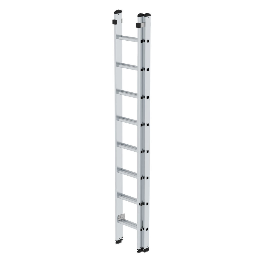 Günzburger Steigtechnik Sprossen-Schiebeleiter 2-teilig ohne Traverse 2x8 Sprossen