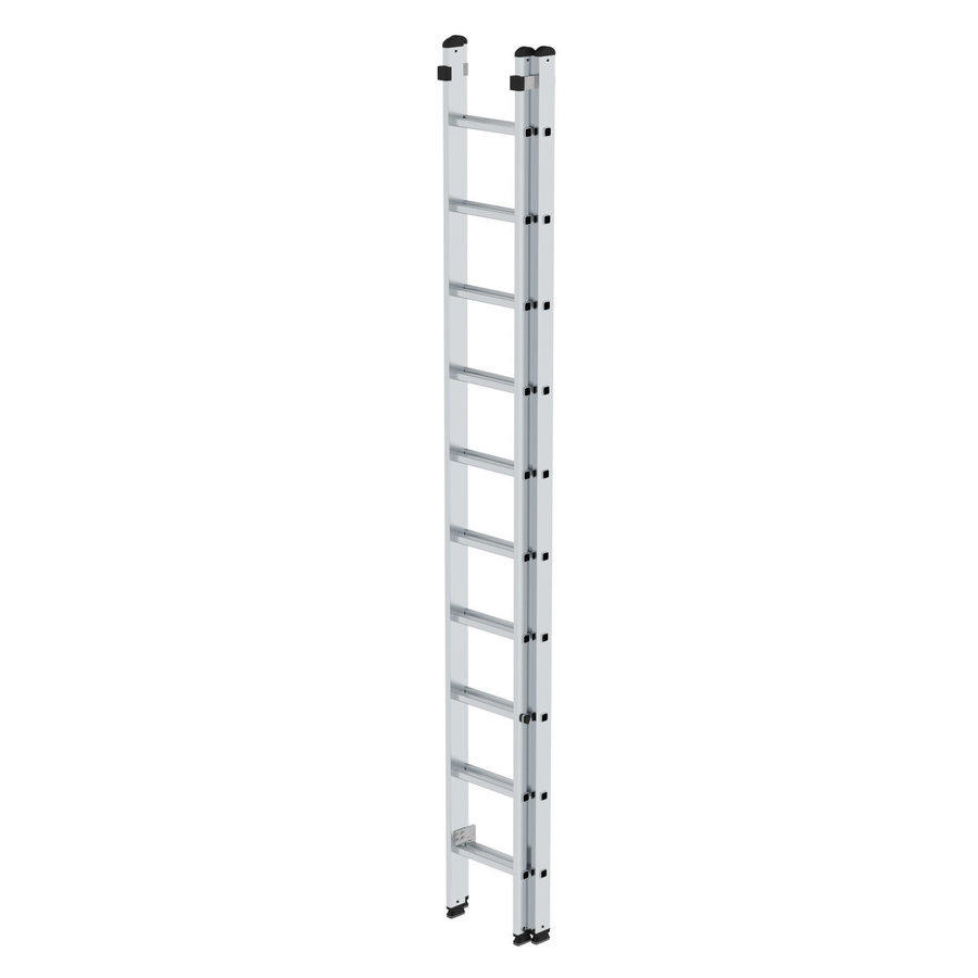 Günzburger Steigtechnik Sprossen-Schiebeleiter 2-teilig ohne Traverse 2x10 Sprossen