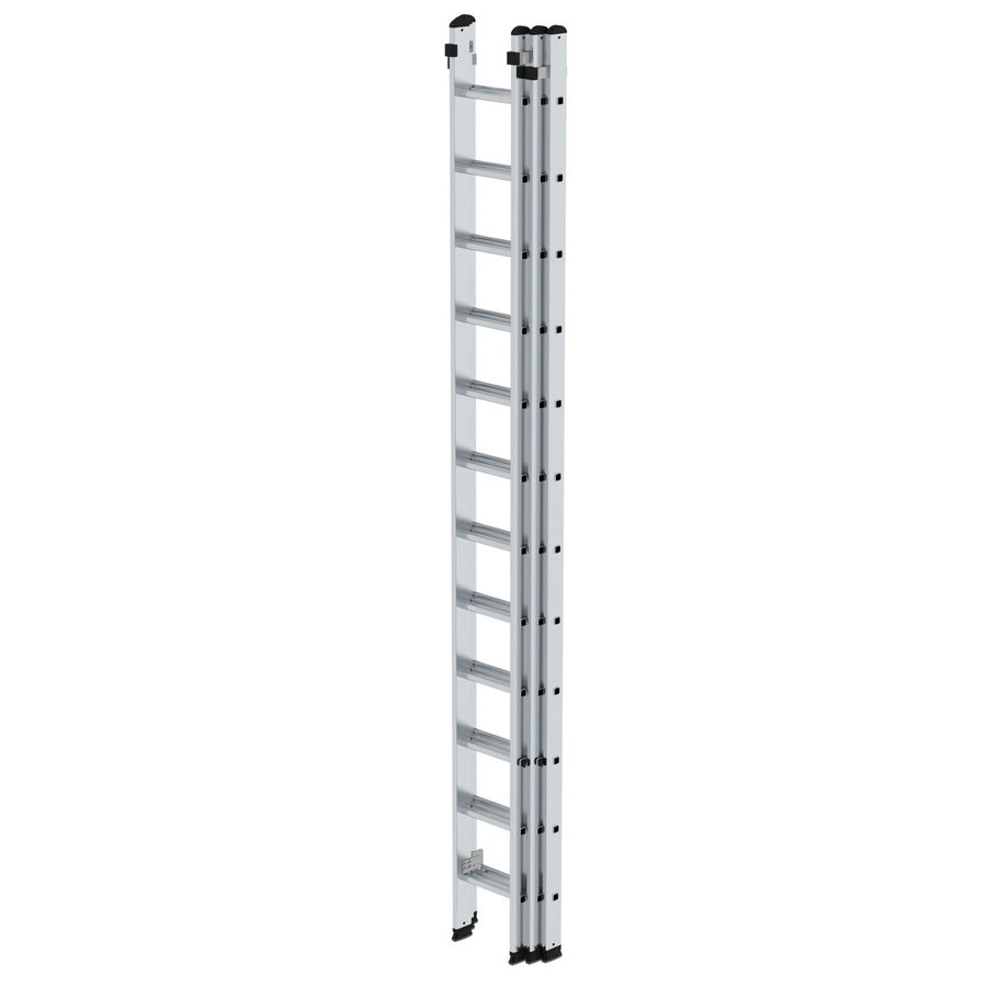 Günzburger Steigtechnik Sprossen-Schiebeleiter 3-teilig ohne Traverse 3x12 Sprossen