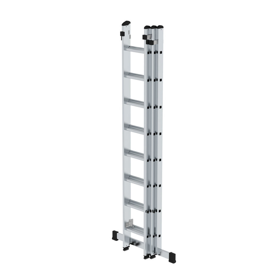Günzburger Steigtechnik Sprossen-Schiebeleiter 3-teilig mit Standard-Traverse 3x8 Sprossen