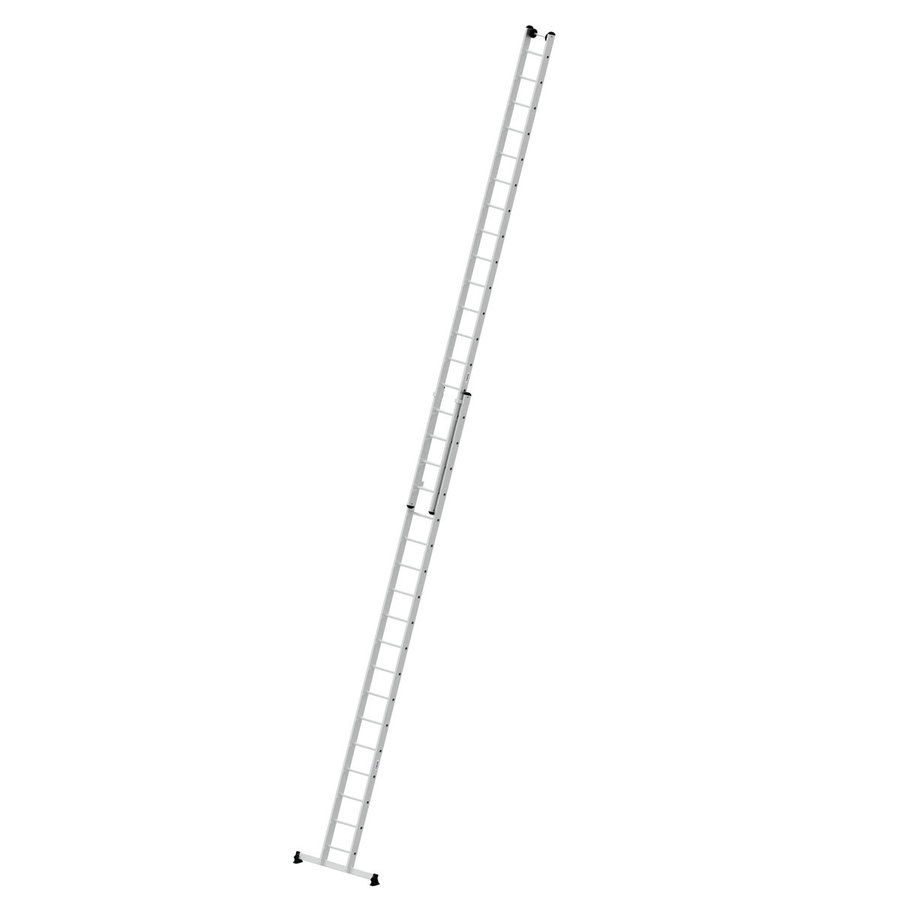 Günzburger Steigtechnik Sprossen-Schiebeleiter 2-teilig mit nivello®-Traverse 2x18 Sprossen