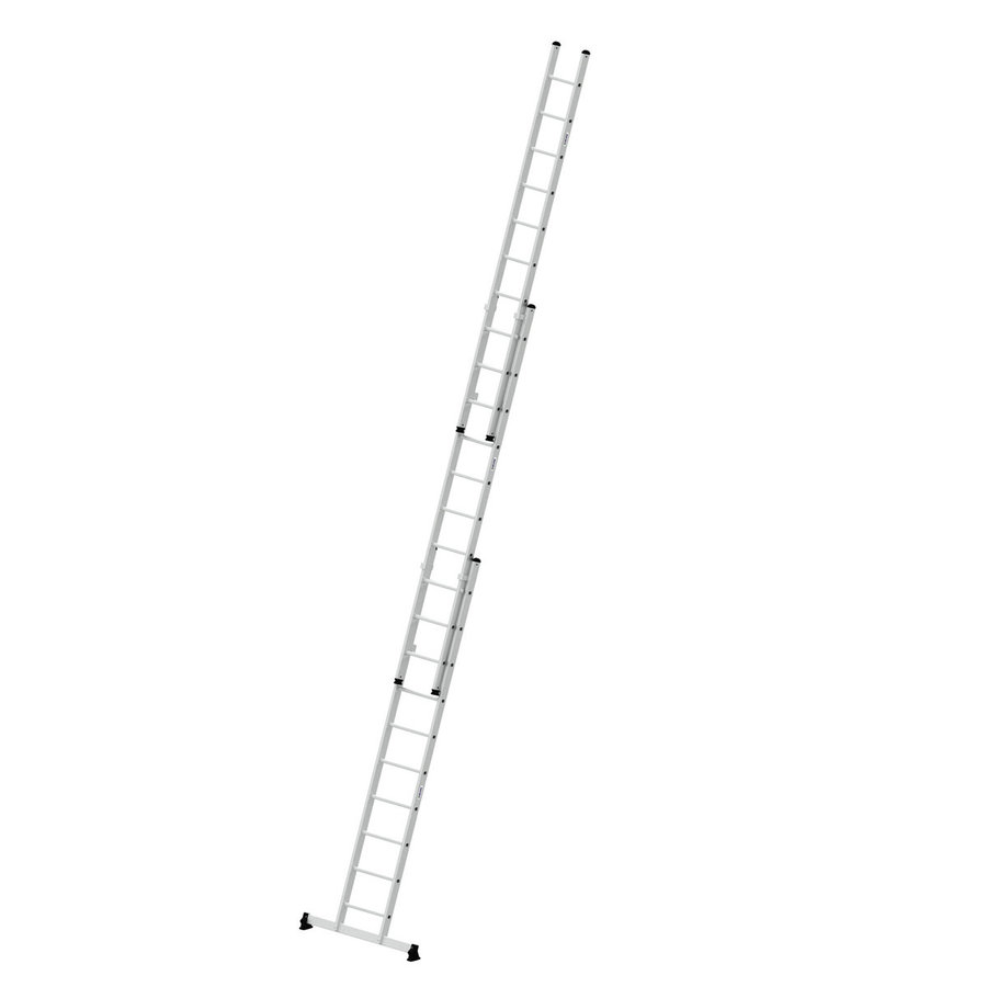 Günzburger Steigtechnik Sprossen-Schiebeleiter 3-teilig mit nivello®-Traverse 3x10 Sprossen