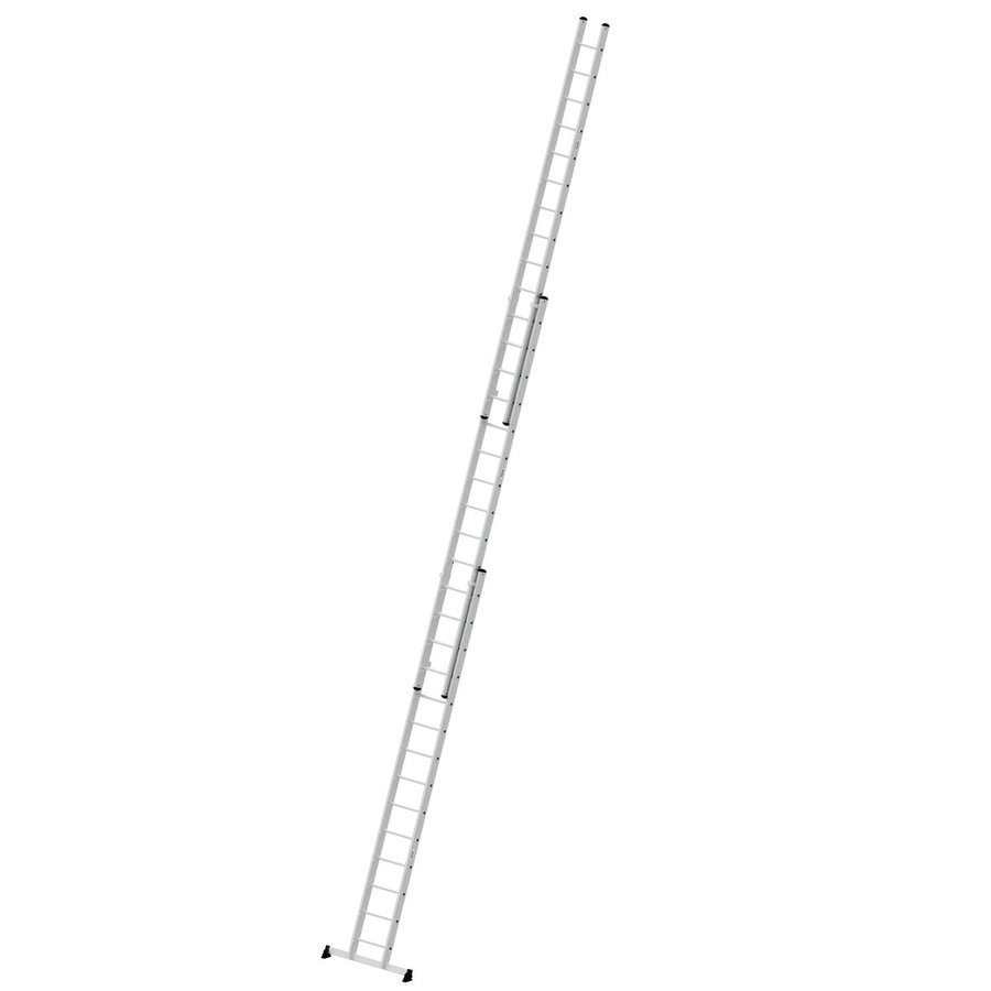 Günzburger Steigtechnik Sprossen-Schiebeleiter 3-teilig mit nivello®-Traverse 3x14 Sprossen