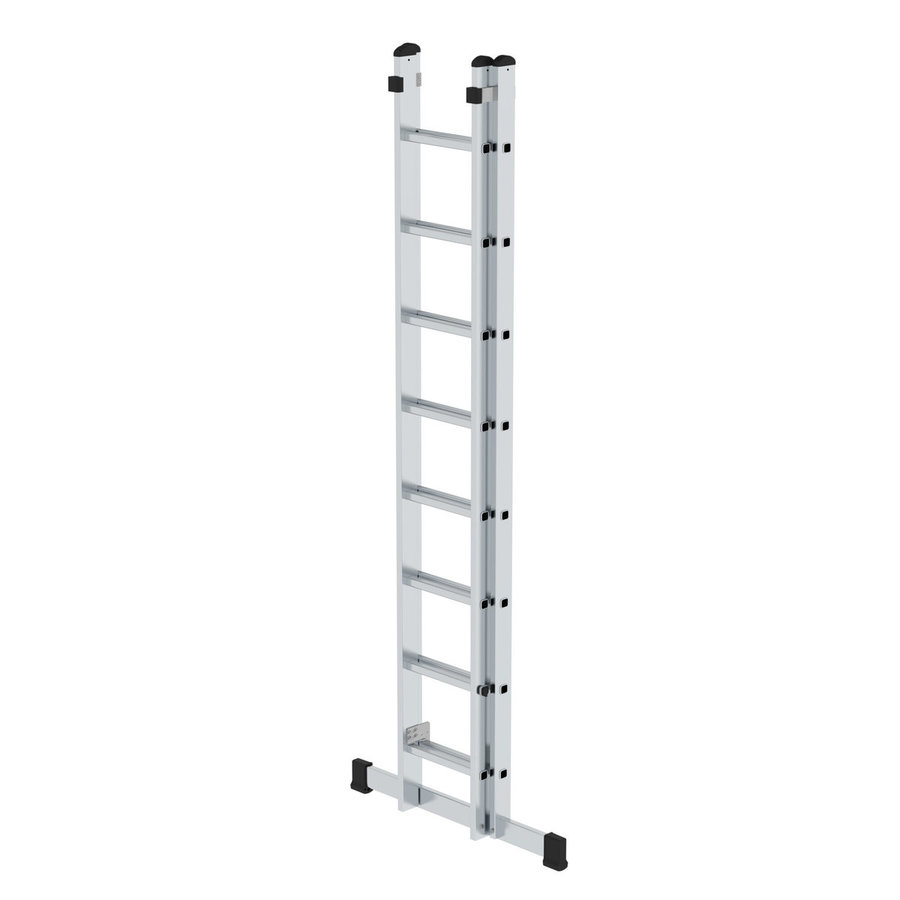 Günzburger Steigtechnik Sprossen-Schiebeleiter 2-teilig mit Standard-Traverse 2x8 Sprossen