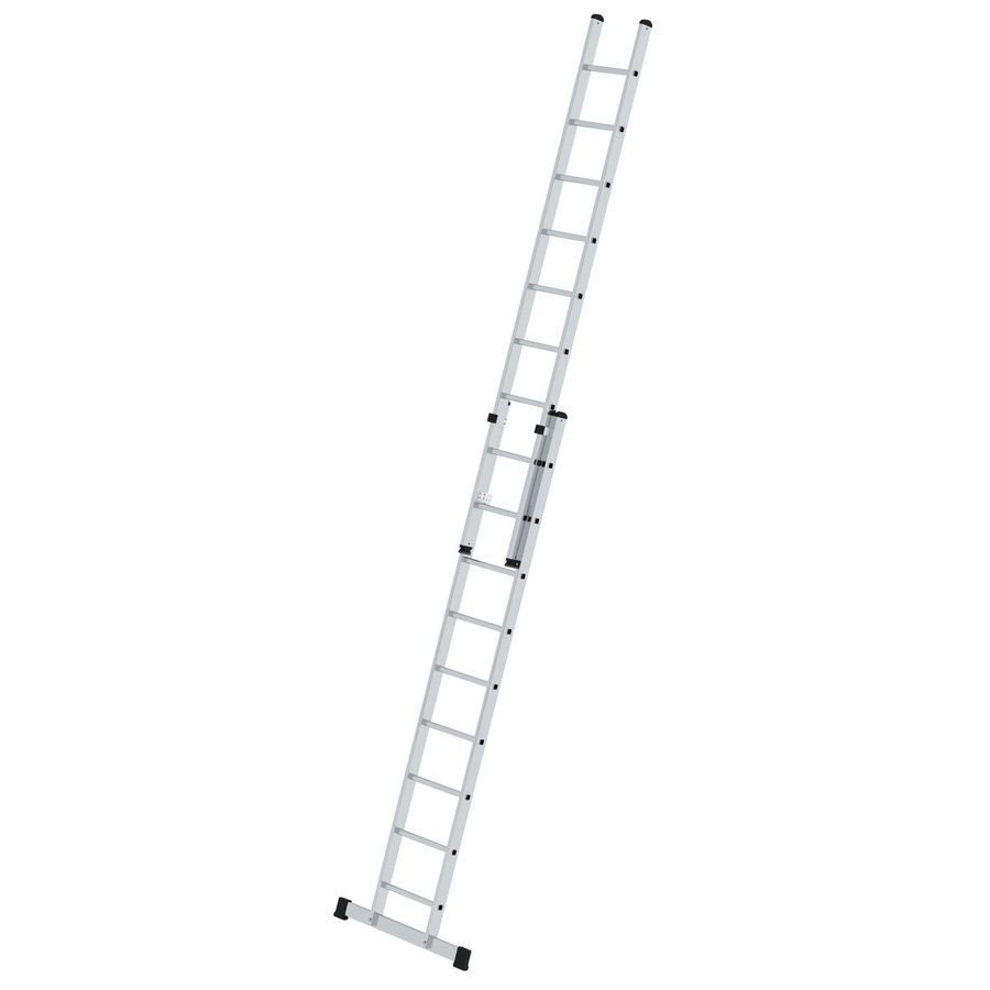 Günzburger Steigtechnik Sprossen-Schiebeleiter 2-teilig mit Standard-Traverse 2x9 Sprossen