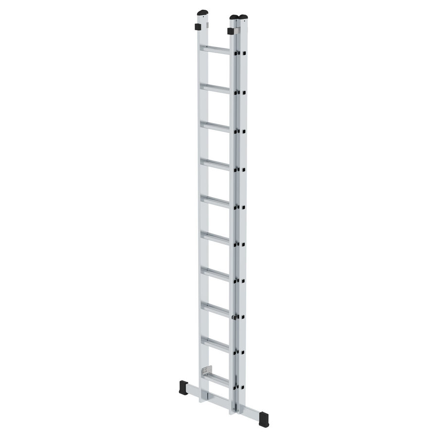 Günzburger Steigtechnik Sprossen-Schiebeleiter 2-teilig mit Standard-Traverse 2x10 Sprossen