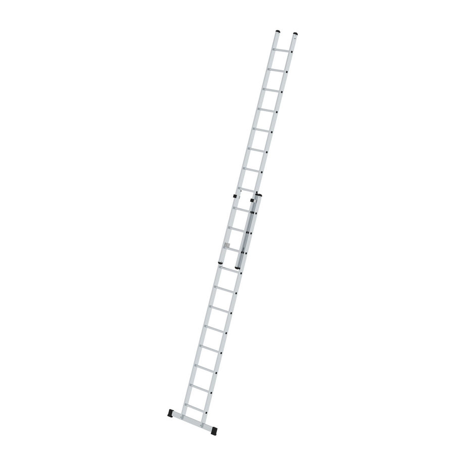 Günzburger Steigtechnik Sprossen-Schiebeleiter 2-teilig mit Standard-Traverse 2x11 Sprossen