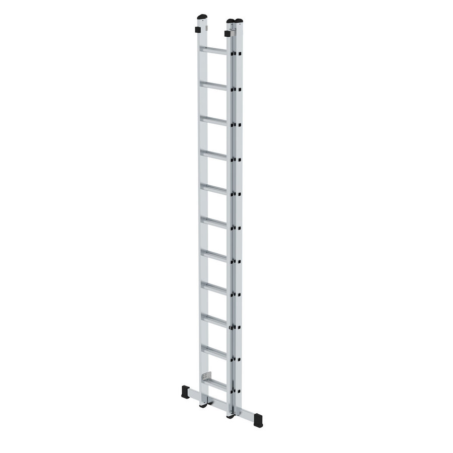 Günzburger Steigtechnik Sprossen-Schiebeleiter 2-teilig mit Standard-Traverse 2x11 Sprossen
